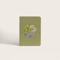 Mini Pocket Book Bunte Blumen