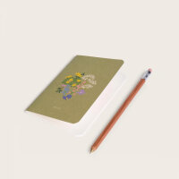 Mini Pocket Book Bunte Blumen