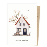 Haus mit Beerenbaum "warm wishes"