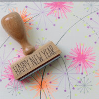 Stempel HAPPY NEW YEAR | PERLENFISCHER