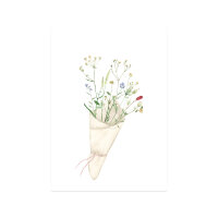 Minikarte A7 Blumen