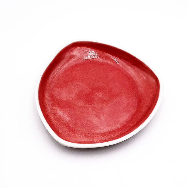 Miniteller oval Rot