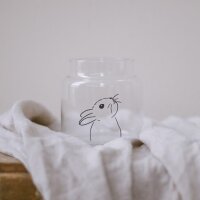 Vase aus Glas Hase